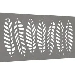 vidaXL Wanddecoratie tuin bladontwerp 105x55 cm cortenstaal
