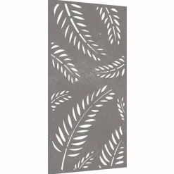 vidaXL Wanddecoratie tuin bladontwerp 105x55 cm cortenstaal