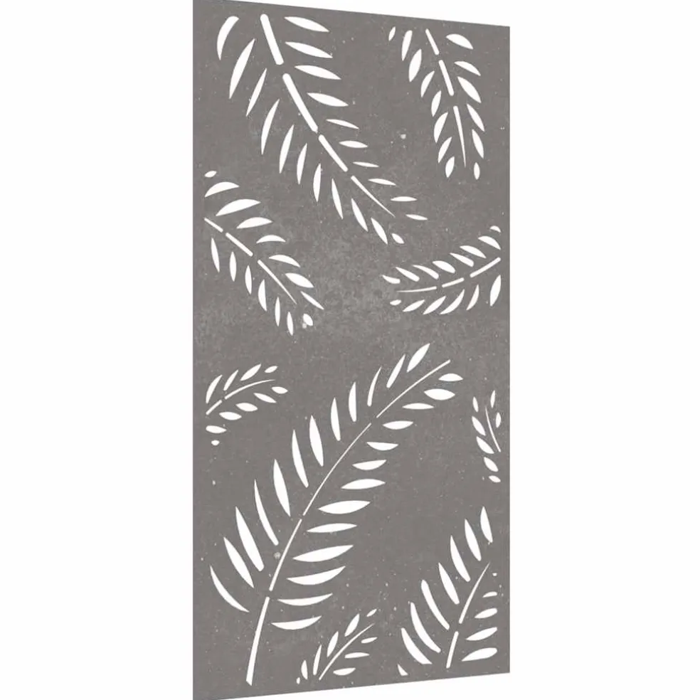 vidaXL Wanddecoratie tuin bladontwerp 105x55 cm cortenstaal