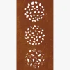 vidaXL Wanddecoratie tuin bladontwerp 105x55 cm cortenstaal