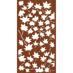 vidaXL Wanddecoratie tuin esdoornbladontwerp 105x55 cm cortenstaal