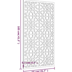 vidaXL Wanddecoratie tuin Moors ontwerp 105x55 cm cortenstaal