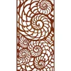vidaXL Wanddecoratie tuin schelpenontwerp 105x55 cm cortenstaal