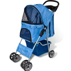 vidaXL Wandelwagen voor honden 15 kg blauw