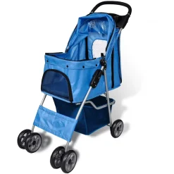 vidaXL Wandelwagen voor honden 15 kg blauw