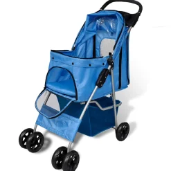 vidaXL Wandelwagen voor hond blauw