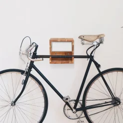vidaXL Wandfietsenrek 35x25x25 cm massief acaciahout