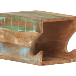 vidaXL Wandfietsenrek 35x25x25 cm massief gerecycled hout