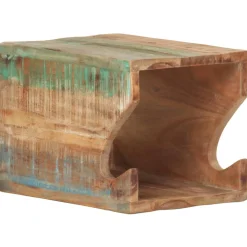 vidaXL Wandfietsenrek 35x25x25 cm massief gerecycled hout