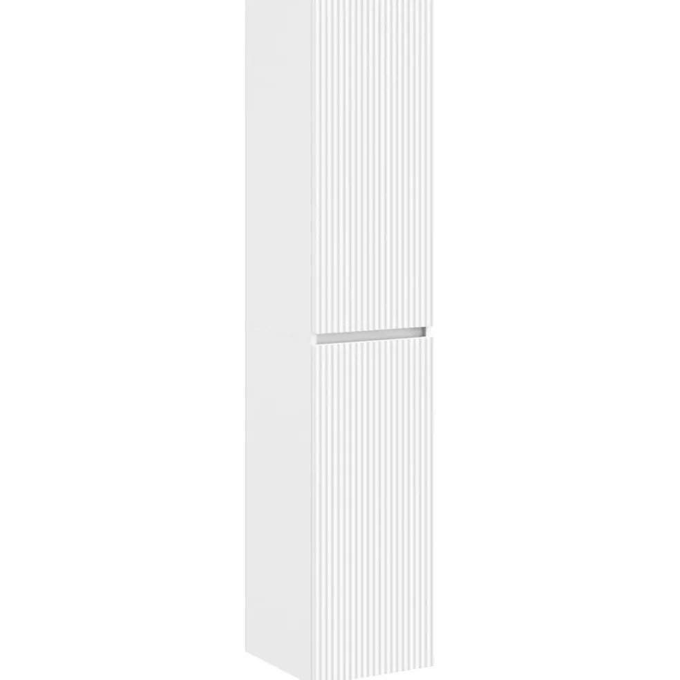 vidaXL Wand Gemonteerde Badkamerkast Wit 33 x 34,5 x 160 cm