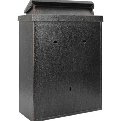 vidaXL Wandgemonteerde brievenbus met opslag Brons 29 x 13 x 41 cm