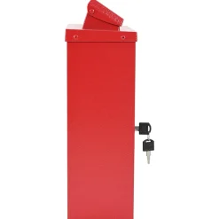 vidaXL Wandgemonteerde brievenbus met opslag Rood 29 x 13 x 41 cm