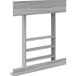 vidaXL Wandgemonteerde hengelhouder Bewerkt hout 93 x 12 x 103 cm