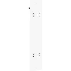 vidaXL Wandgemonteerde kapstok Muurmontage Wit 20 x 1,5 x 100 cm