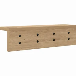 vidaXL Wandgemonteerde kapstok Muurmontage Artisan Eiken Bewerkt hout