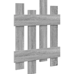 vidaXL Wandgemonteerde kapstok Muurmontage Grijs Sonoma 60 x 3 x 82 cm