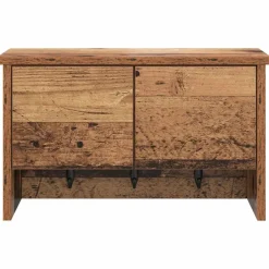 vidaXL Wandgemonteerde kapstok Muurmontage Oudhout 50 x 20 x 30 cm