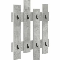 vidaXL Wandgemonteerde kapstok Muurmontage Beton Grijs 60 x 3 x 82 cm