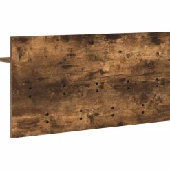 vidaXL Wandgemonteerde kapstok Muurmontage Gerookt eiken Bewerkt hout