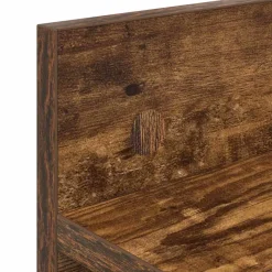 vidaXL Wandgemonteerde kapstok Muurmontage Gerookt eiken Bewerkt hout