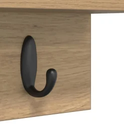 vidaXL Wandgemonteerde kapstok Muurmontage Artisan Eiken Bewerkt hout