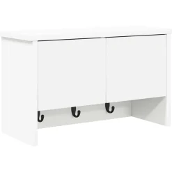 vidaXL Wandgemonteerde kapstok Muurmontage Wit 50 x 20 x 30 cm