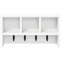 vidaXL Wandgemonteerde kapstok Muurmontage Wit 50 x 16 x 26 cm