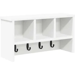 vidaXL Wandgemonteerde kapstok Muurmontage Wit 50 x 16 x 26 cm