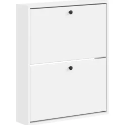 vidaXL Wandgemonteerde Schoenkast BREDA 71 x 17 x 86 cm Bewerkt hout