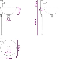 vidaXL Wandgemonteerde wastafelmeubel Betongrijs 39 x 35 x 63 cm