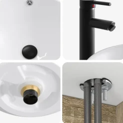 vidaXL Wandgemonteerde wastafelmeubel Sonoma Eiken 39 x 41 x 64,5 cm
