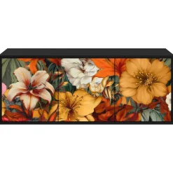 vidaXL Wandgemonteerd tv-meubel GENNEP 102 x 33 x 40 cm Zwart eiken
