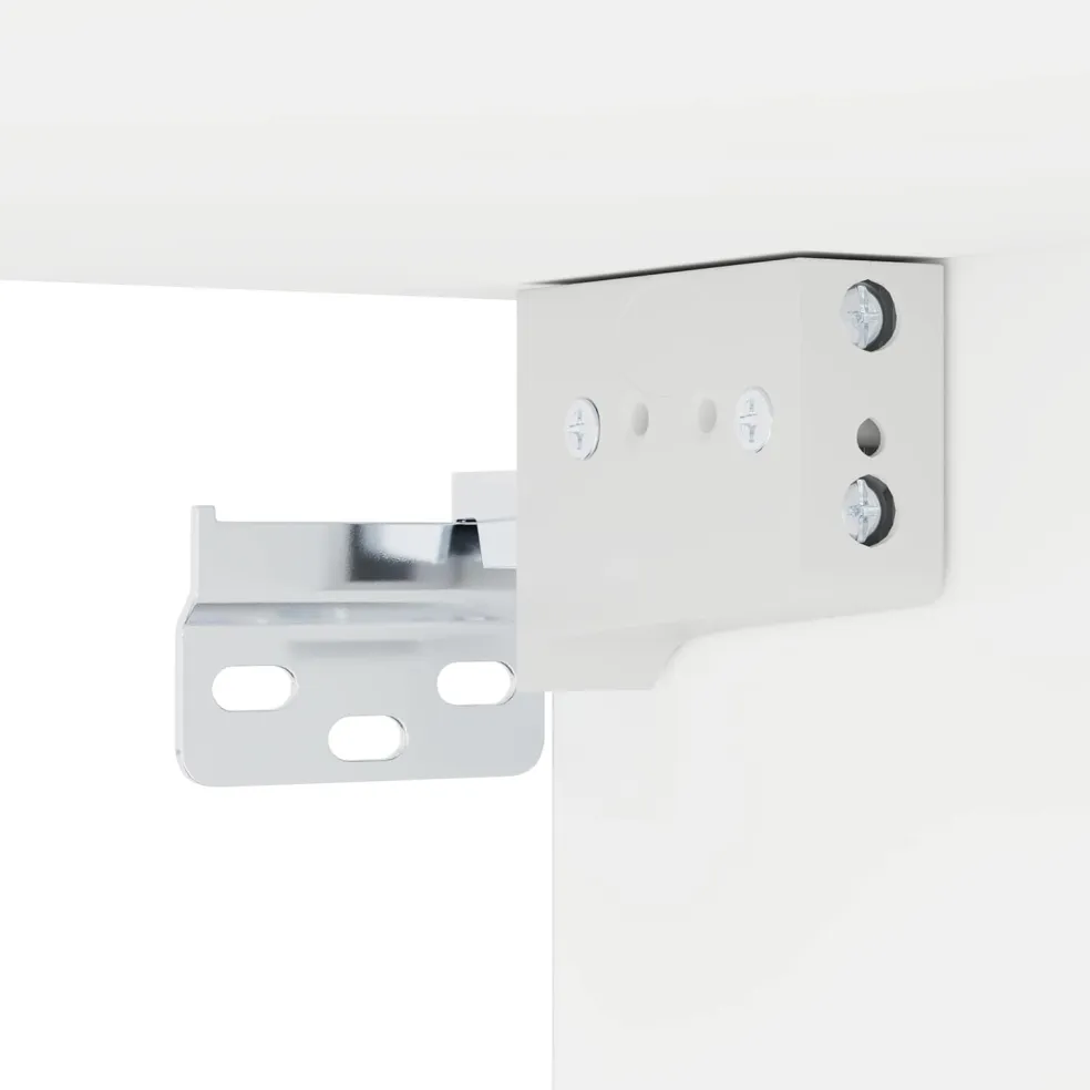 vidaXL Wandgemonteerd tv-meubel Muurmontage Wit 140 x 28 x 21 cm