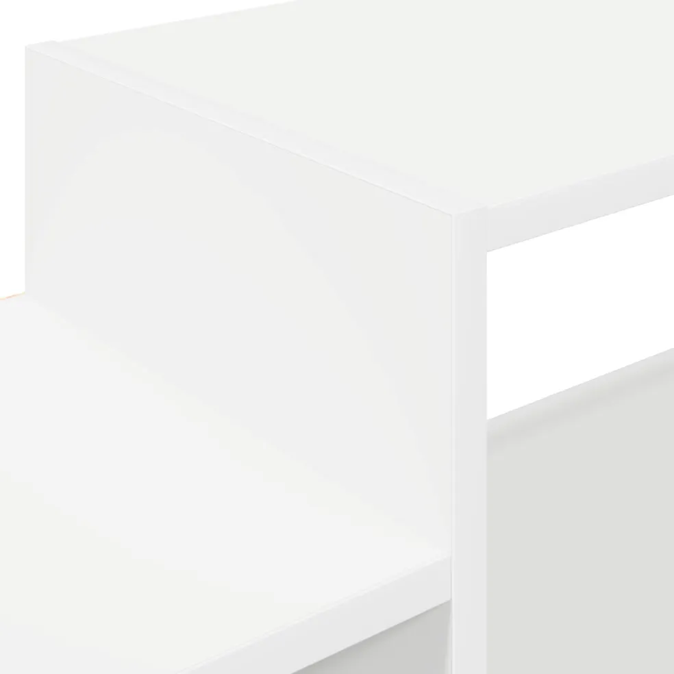 vidaXL Wandgemonteerd tv-meubel Muurmontage Wit 140 x 28 x 21 cm