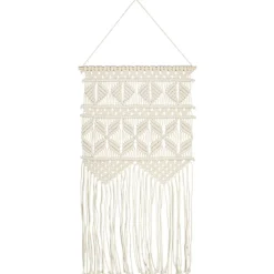 vidaXL Wandhanger macramé 40x80 cm katoen