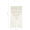vidaXL Wandhanger macramé 40x80 cm katoen