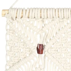 vidaXL Wandhanger macramé 40x80 cm katoen