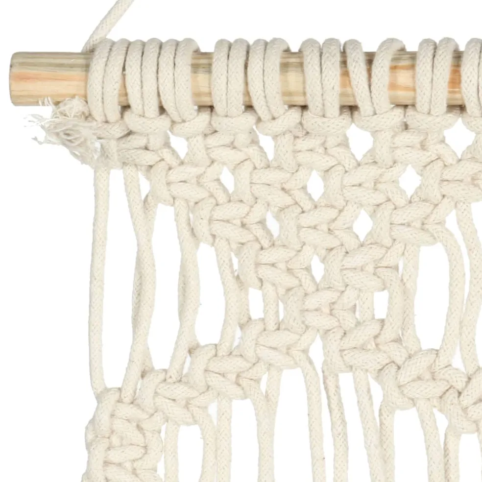 vidaXL Wandhanger macramé 40x80 cm katoen