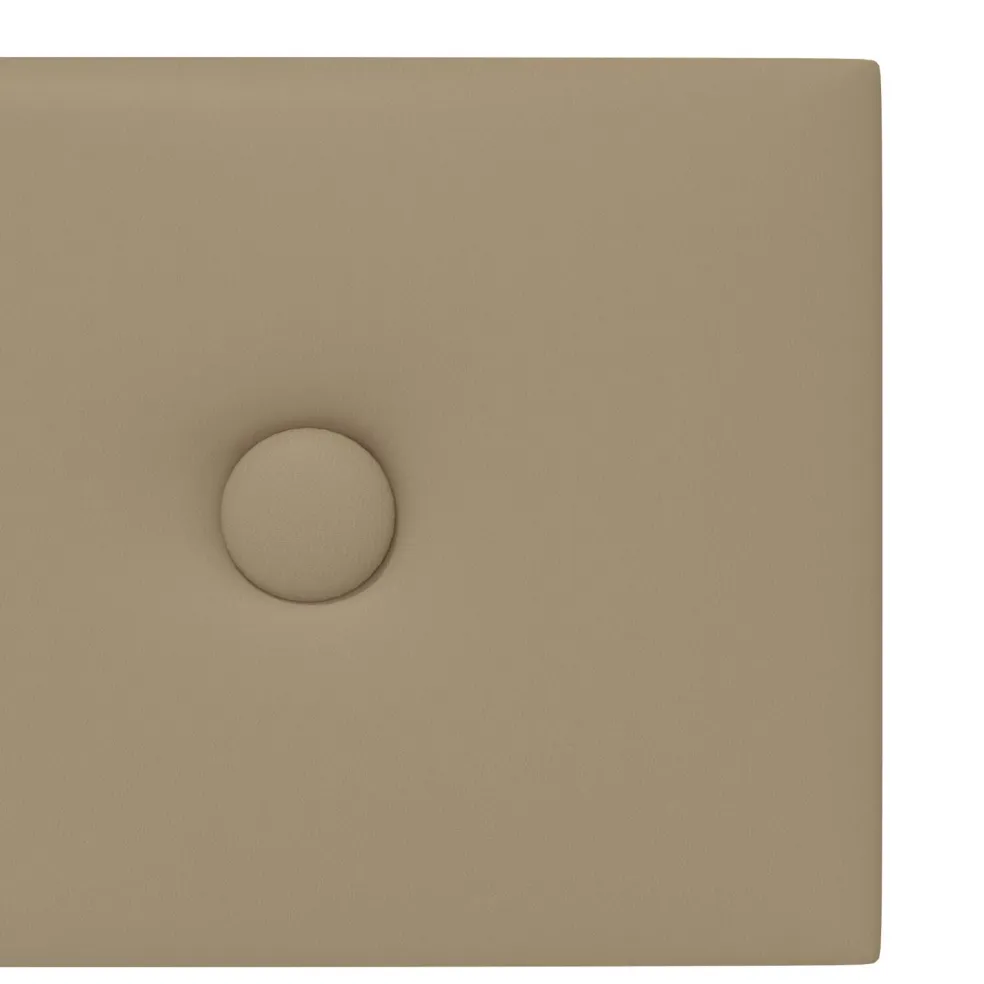vidaXL Wandhoofdbord 12 st Cappuccino Nep Leer