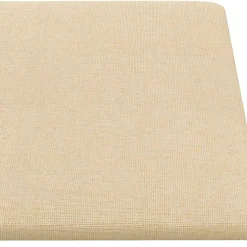 vidaXL Wandhoofdbord 12 st 30 x 15 cm Crème Stof