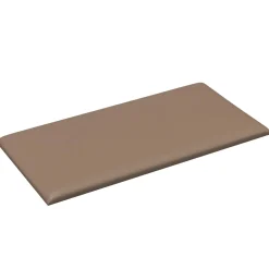 vidaXL Wandhoofdbord 12 st 30 x 15 cm Cappuccino Stof