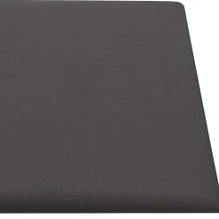 vidaXL Wandhoofdbord 12 st 30 x 15 cm Grijs Stof