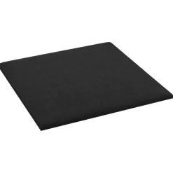 vidaXL Wandhoofdbord 12 st 30 x 30 cm Zwart Stof