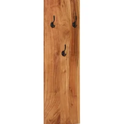 vidaXL Wandkapstokken 2 st 36x3x110 cm massief acaciahout