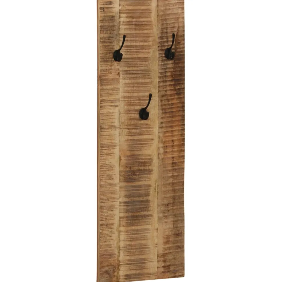 vidaXL Wandkapstokken 2 st 36x110x3 cm massief mangohout