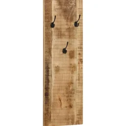 vidaXL Wandkapstokken 2 st 36x110x3 cm massief mangohout