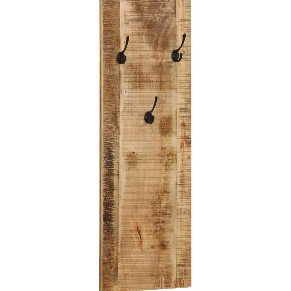 vidaXL Wandkapstokken 2 st 36x110x3 cm massief mangohout