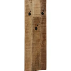 vidaXL Wandkapstokken 2 st 36x110x3 cm massief mangohout