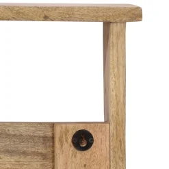 vidaXL Wandkapstok met 4 haken massief mangohout