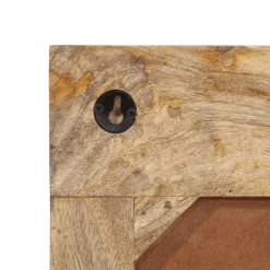 vidaXL Wandkapstok met 6 haken massief mangohout